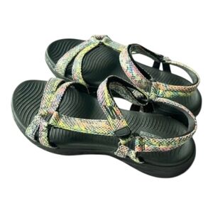 Skechers Multicolor Strappy Sandals Women Flat Size 7